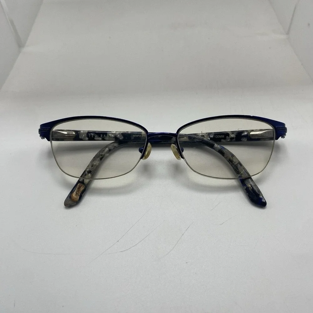 Ted Baker Eyeglasses FRAME ONLY B323 NAV 49-15-130 Multicolor 566